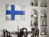 Flag of Finland Glass Wall Art