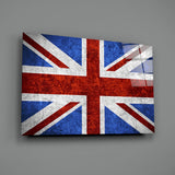 Flag of United Kingdom Glass Wall Art