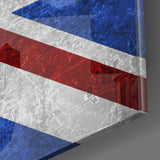 Flag of United Kingdom Glass Wall Art