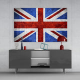 Flag of United Kingdom Glass Wall Art