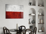 Flag of Poland Glass Wall Art