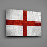 Flag of England Glass Wall Art