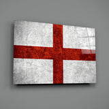 Flag of England Glass Wall Art