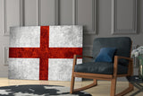 Flag of England Glass Wall Art