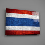 Flag of Tayland Glass Wall Art