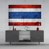 Flag of Tayland Glass Wall Art