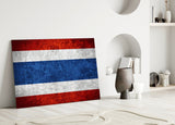 Flag of Tayland Glass Wall Art