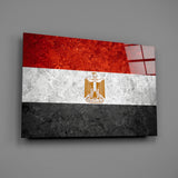 Flag of Egypt Glass Wall Art