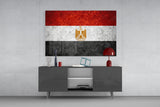 Flag of Egypt Glass Wall Art