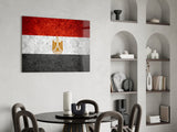 Flag of Egypt Glass Wall Art