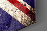 Flag of United Kingdom Glass Wall Art