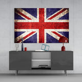 Flag of United Kingdom Glass Wall Art