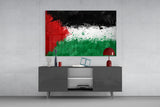 Flag of Palestina Glass Wall Art