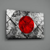 Flag of Japan Glass Wall Art