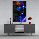 Neon Make Up Glass Wall Art