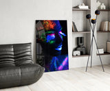 Neon Make Up Glass Wall Art