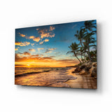 Beach Cruise Glass Wall Art