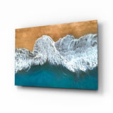 Waves Glass Wall Art