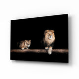 Leo Family Glass Wall Art