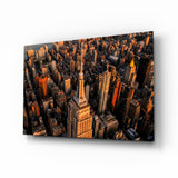 New York Glass Wall Art