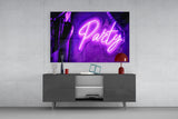 Entertainment Glass Wall Art