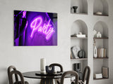 Entertainment Glass Wall Art