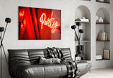 Entertainment Glass Wall Art