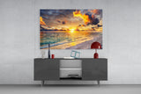 Sea View Glass Wall Art