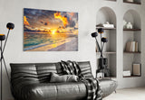 Sea View Glass Wall Art