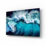 Waves Glass Wall Art