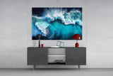 Waves Glass Wall Art