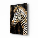 Zebra Glass Wall Art