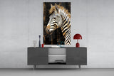 Zebra Glass Wall Art