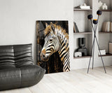 Zebra Glass Wall Art