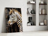 Zebra Glass Wall Art