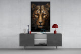 Leopard Glass Wall Art