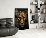 Leopard Glass Wall Art