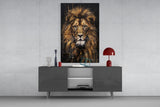 Lion Glass Wall Art