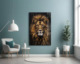 Lion Glass Wall Art