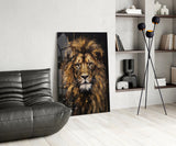 Lion Glass Wall Art