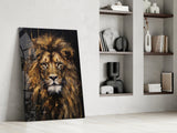 Lion Glass Wall Art