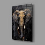 Elephant Glass Wall Art