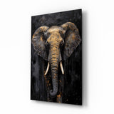 Elephant Glass Wall Art