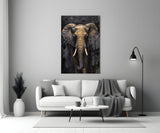 Elephant Glass Wall Art