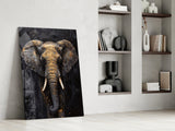 Elephant Glass Wall Art