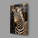 Zebra Glass Wall Art