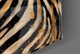 Zebra Glass Wall Art