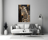 Zebra Glass Wall Art