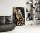 Zebra Glass Wall Art