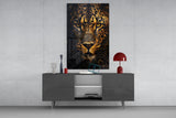 Leopard Glass Wall Art